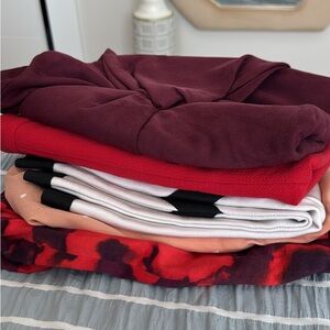 Stylish Red and Burgundy Skirts Bundle